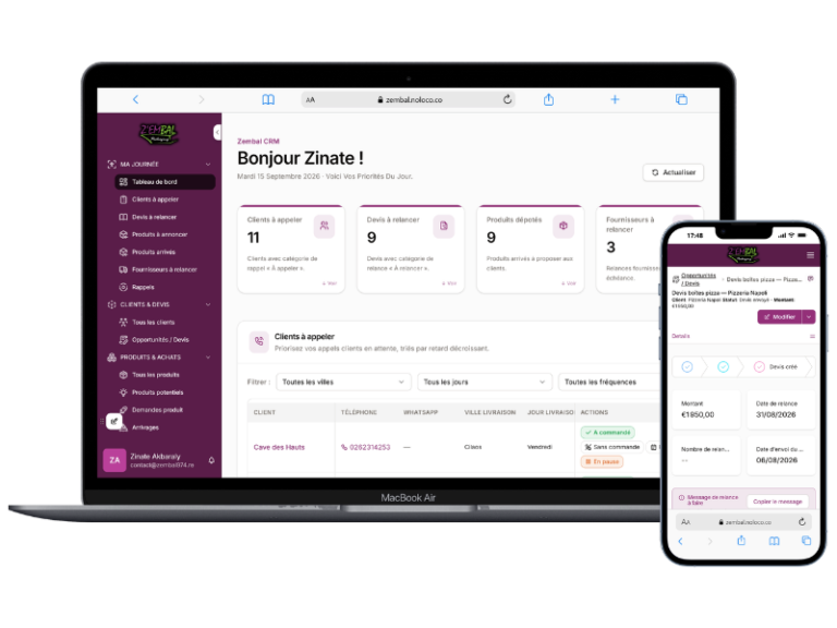zinate 9745 crm cas client header